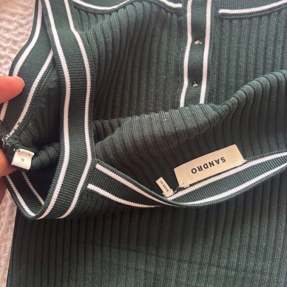 Sandro Two Tone Knit Tank - Picture 5 of 5